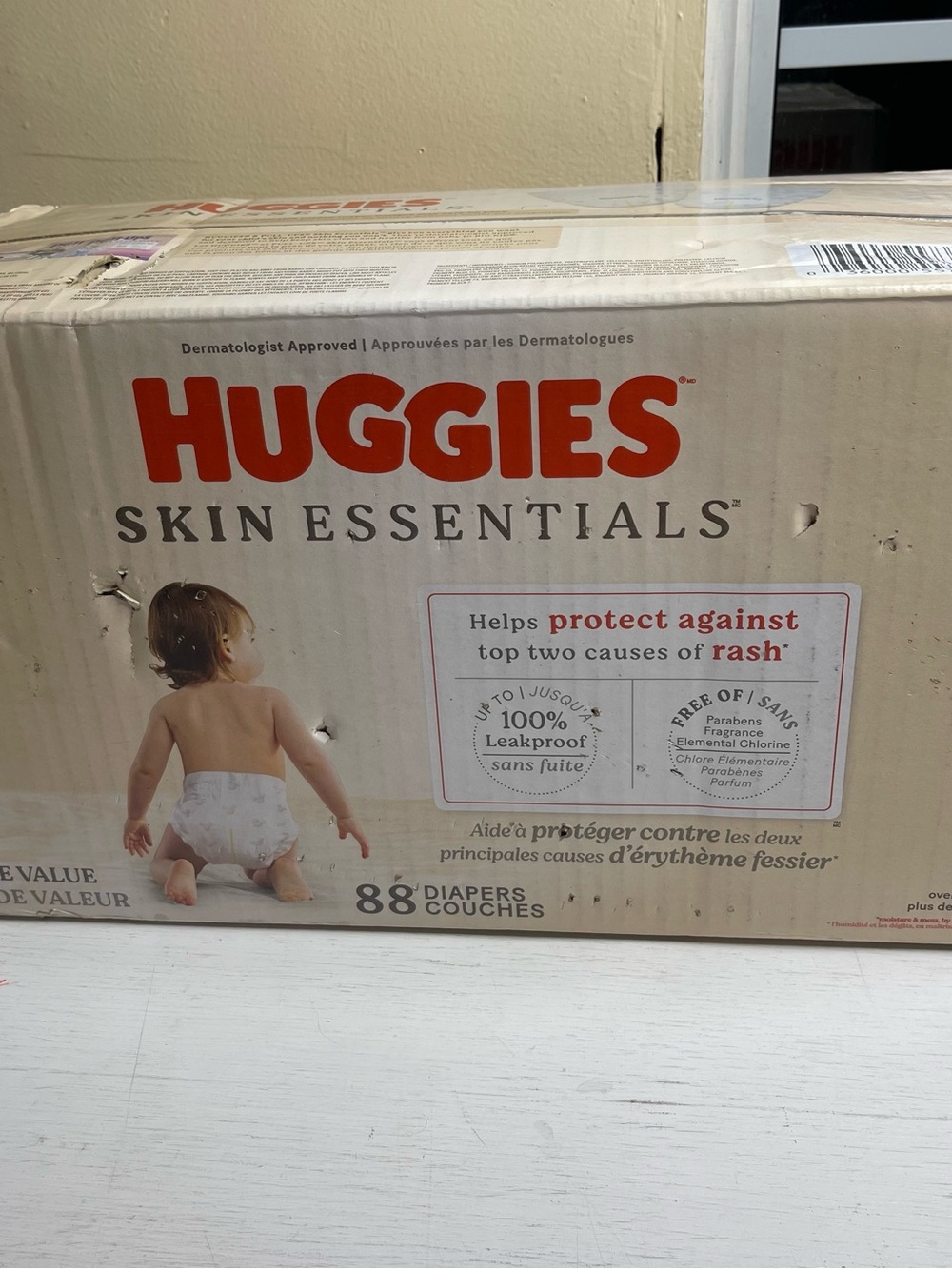Huggies Skin Essentials Diapers - 88 Count Size 5 (over 27 lb) New Disney Baby